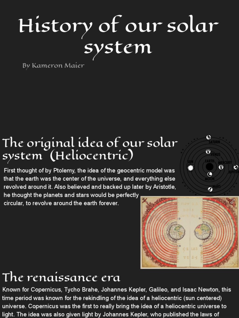 History of Our Solar System | PDF