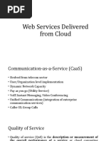 Web Services Delivered From Cloud