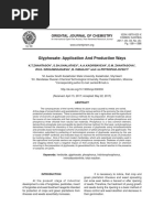 Glyphosate: Application and Production Ways: Oriental Journal of Chemistry