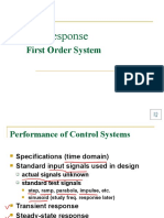 Time Response (1st Order System)