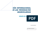 Clasificacion Internacional de Las Medidas No Arancelarias ONU 2019 - Comprimido y Recortado