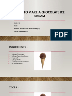 HOW TO MAKE A CHOCOLATE ICE CREAM