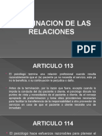 Terminación de Las Relaciones