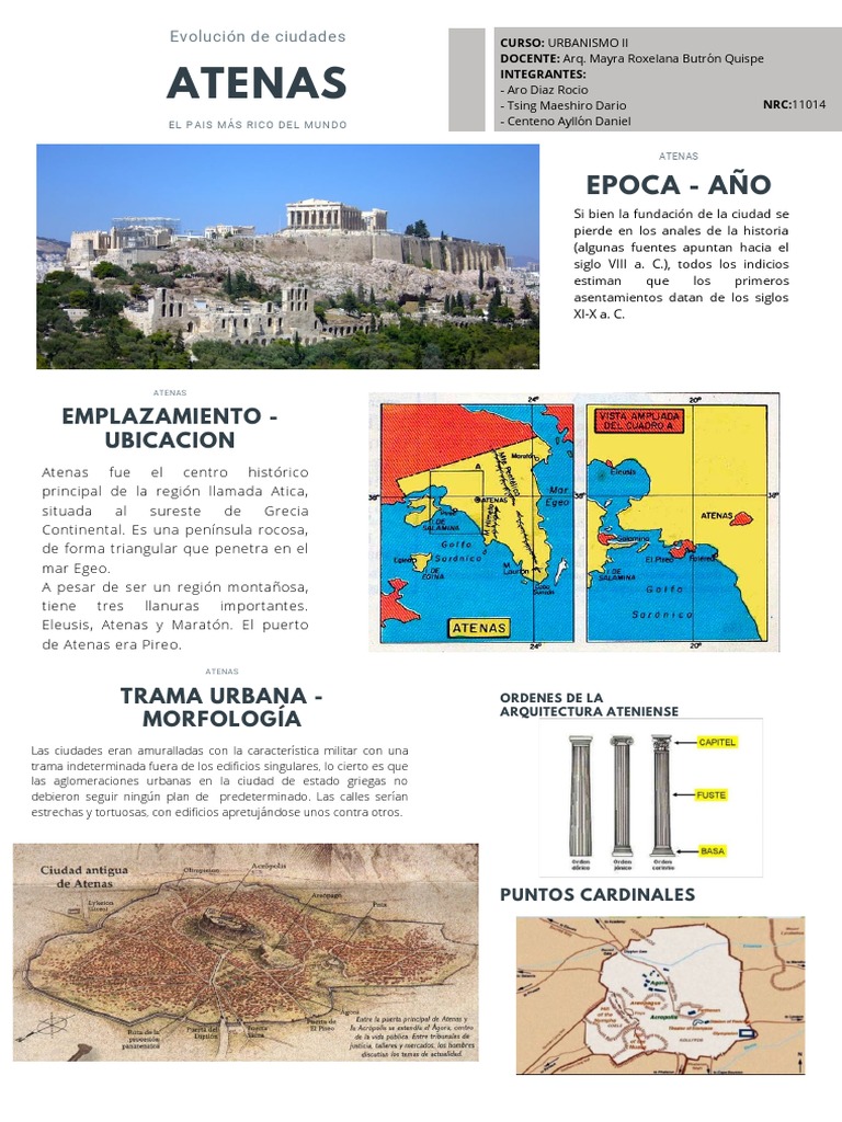 Urbanismo y ubicación de Atenas | PDF | Atenas | Grecia