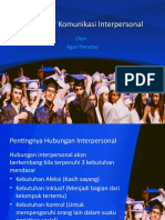 Pengantar Komunikasi Interpersonal