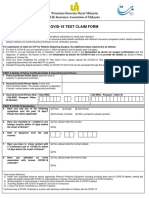 Covid-19 Test Claim Form