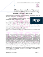 Appraisal of Urban Heat Island Over Gujranwala and Its Environmental Impact Assessment Using Satellite Imagery (1995-2016)