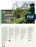 Rapport Sur L'empreinte Écologique de L'afrique - Infrastructure Vertes Pour La Sécurité Écologique en Afrique