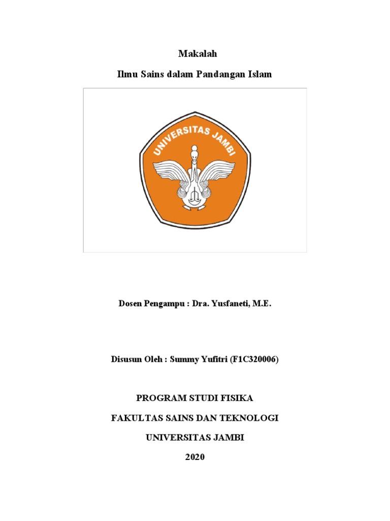 Integrasi Sains dan Agama dalam Islam | PDF | Ilmu Sosial