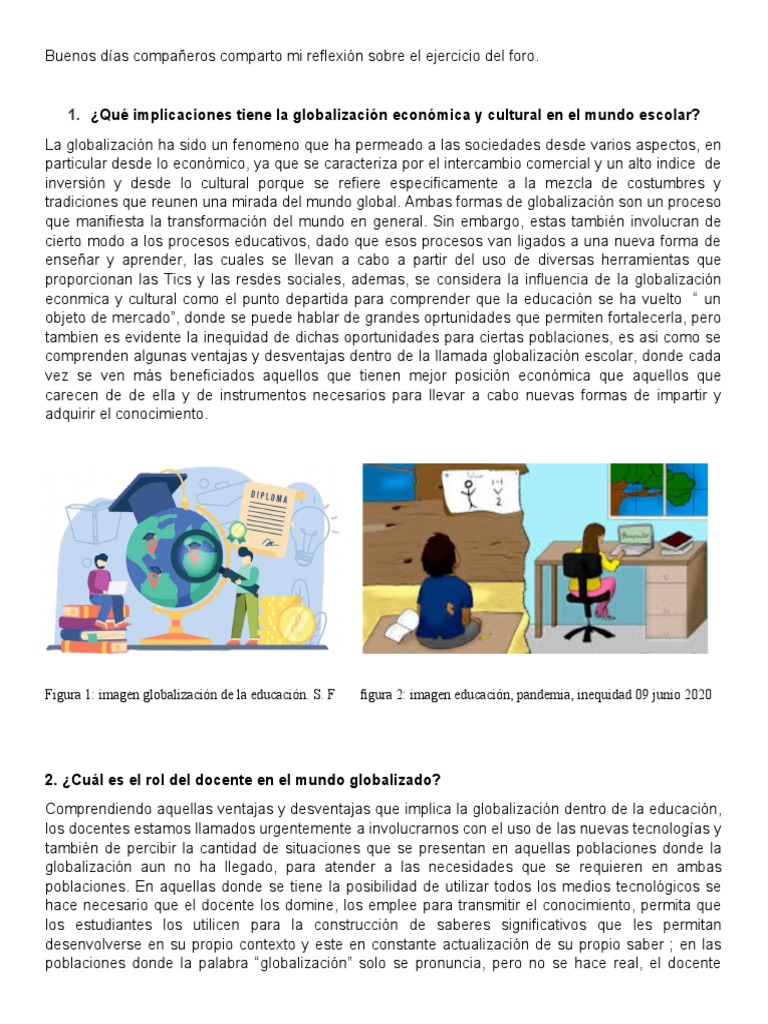 Impacto de la Globalización en la Educación | PDF | Globalización ...