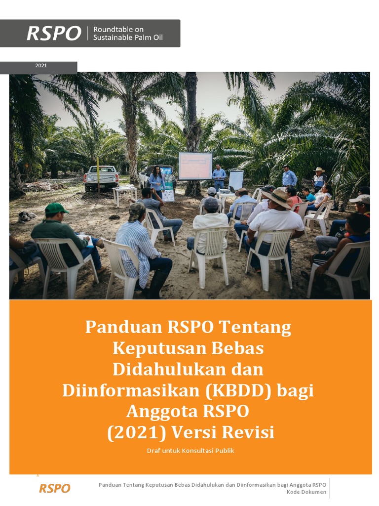 Panduan KBDD untuk Anggota RSPO | PDF | Bisnis | Pengelolaan Keuangan ...
