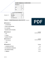 Partie 2 - Compréhension Des Écrits - Exercice 1: Document Réservé Aux Correcteurs Où Est-Ce ?