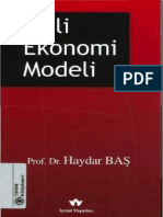Prof. Dr. Haydar BAŞ - Mili Ekonomi Modeli
