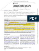 Pilot RCT Results of Stop My Smoking USA