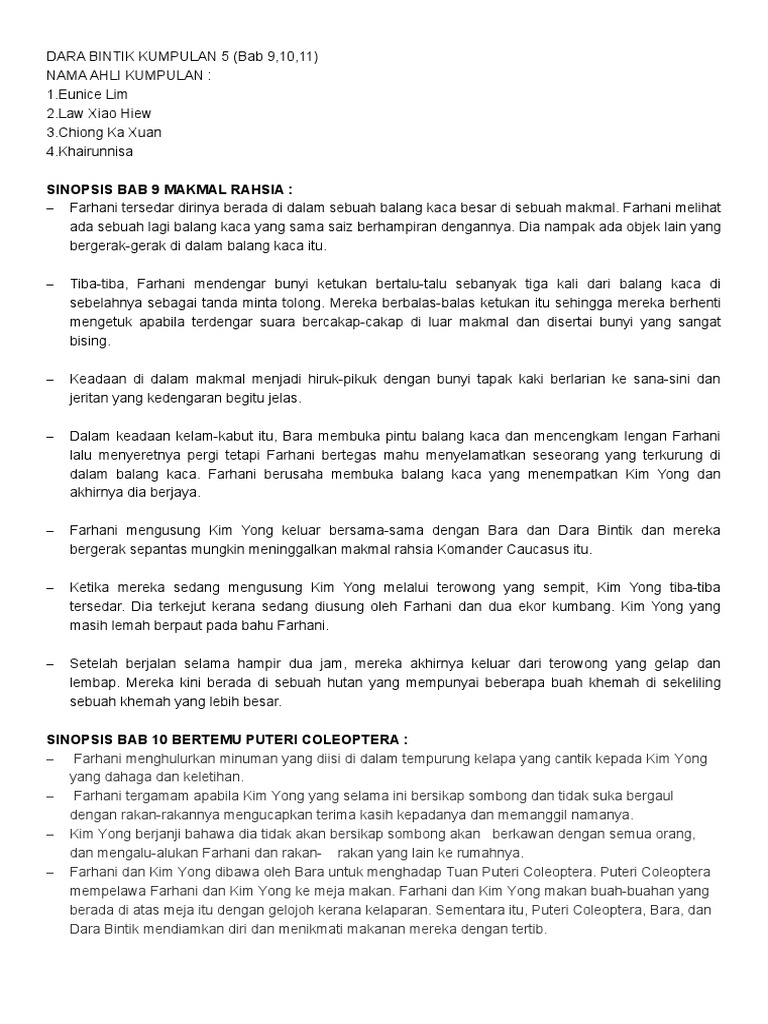 Novel Kumpulan 5 Bab 9 10 Dan 11 Pdf