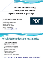 Week#1-Introduction To Statistics