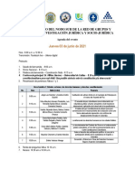 Agenda Del XI Encuentro Regional Nodo Sur 2021