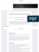 Gotranscript Transcription Guidelines