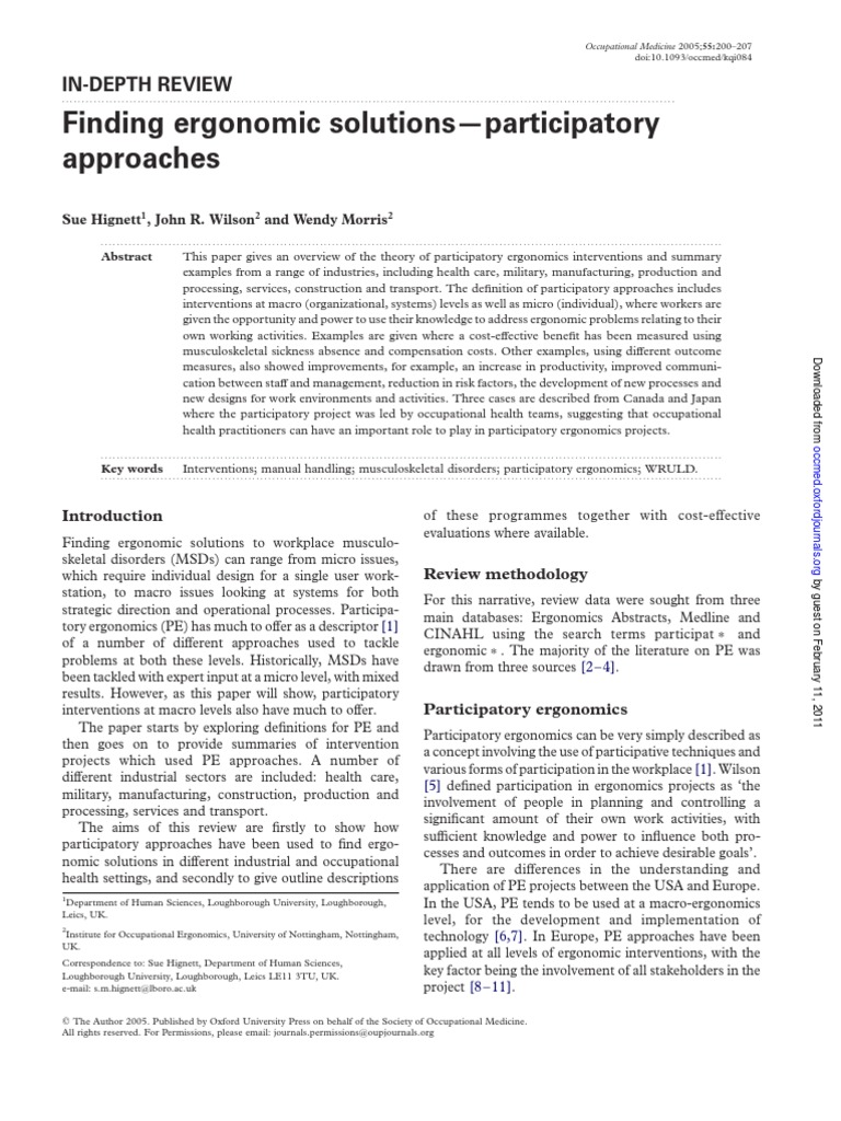 Ergonomics | PDF | Human Factors And Ergonomics | Occupational Safety ...