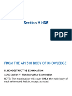 API 570 Section V NDE Requirements for Piping Inspection