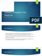 Tehndo Company Case Analysis