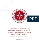 Conservation Issues in Archaeological Sites in Turkey, Theoretical and Legal Evaluation