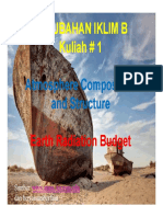 Perubahan Iklim B Kuliah # 1: Atmosphere Composition and Structure