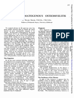 Acute Osteomyelitis: Haematogenous