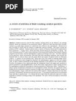 A Review of Attrition of Fluid Cracking Catalyst Particles