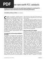 Zero and Low Rare Earth FCC Catalysts