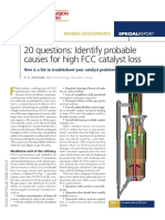 20 Questions - Identify Probable Causes For High FCC Catalyst Loss