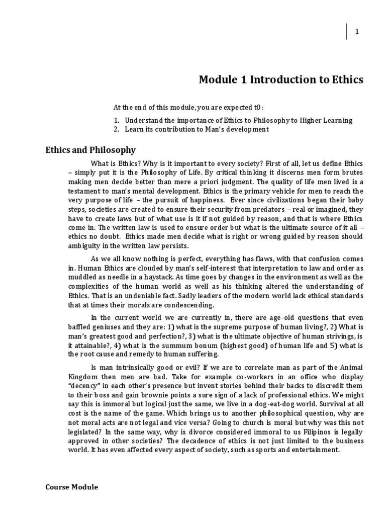 Ethics Pdf Good And Evil Morality