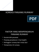 Koreksi Panjang Runway