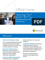 Microsoft Official Course: Implementing A SQL Data Warehouse