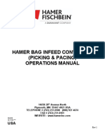 4-Hamer Bag Infeed Conveyors (Picking & Packing) Operations Manual R1