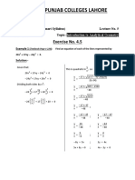 Lecture No. 5 Mathematics (Chapter 4)