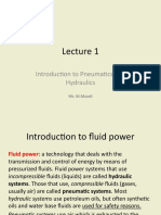 Introduction To Pneumatics and Hydraulics: Mr. M.Moadi