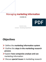 C4 - Managing Marketing Information