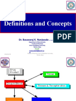 Definitions and Concepts: Dr. Basavaraj K. Nanjwade