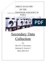 Secondary Data Collection: M A A I