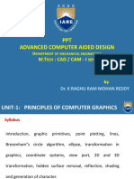 Advanced Computer Aided Design: M.T: Cad / Cam - I