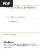 Abstract Classes and Abstract Methods