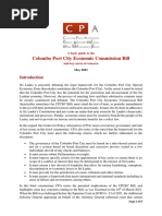 CPA Commentary On The Port City Bill 03.05.2021