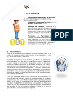 Seguridad y salud en el trabajo: Guía de aprendizaje