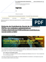 Extinção da Contribuição Social de 10% sobre o FGTS e os contratos administrativos