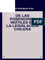 De Las Posesiones Inútiles en La Legislación Chilena