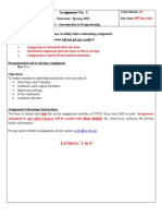 CS201 Assignment 1 Instructions - Programming Concepts