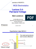 Unit 3: MOS Electrostatics: Flat-Band Voltage