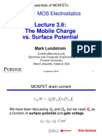 Unit 3: MOS Electrostatics: The Mobile Charge vs. Surface Potential