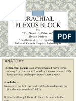 Brachial Plexus Block: "Dr. Sami Ur Rehman" House Officer